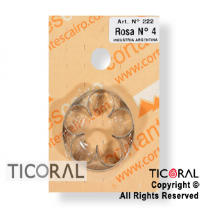 CORTANTE C 222 ROSA N.4 HOJALATA x 1